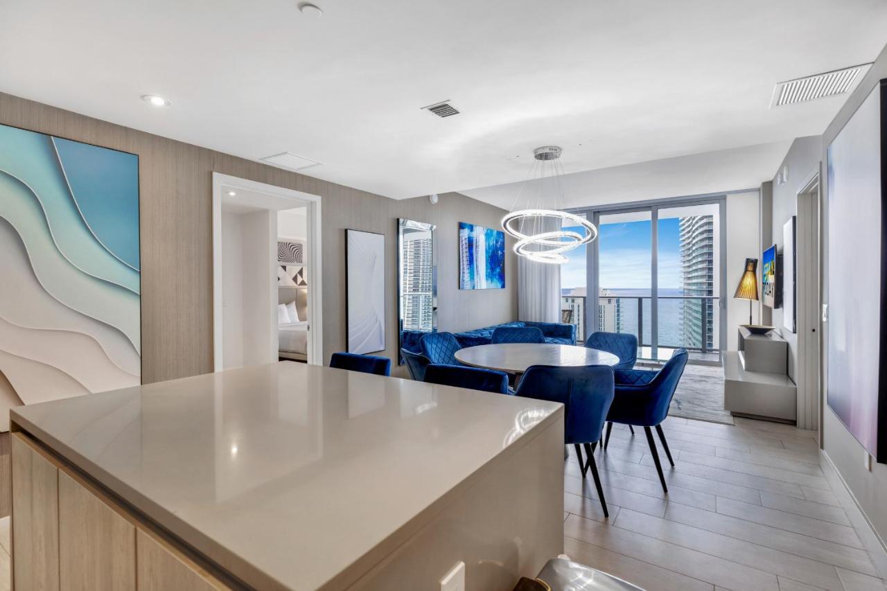 Hyde House - Luxury Waterfront 2Br 2Ba Apartment Suite With Direct Ocean View, Roof Top Pool, Resort Amenities 好莱坞 外观 照片