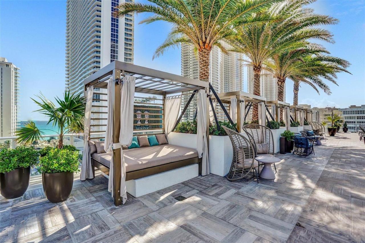 Hyde House - Luxury Waterfront 2Br 2Ba Apartment Suite With Direct Ocean View, Roof Top Pool, Resort Amenities 好莱坞 外观 照片