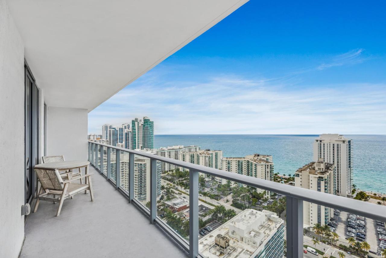 Hyde House - Luxury Waterfront 2Br 2Ba Apartment Suite With Direct Ocean View, Roof Top Pool, Resort Amenities 好莱坞 外观 照片