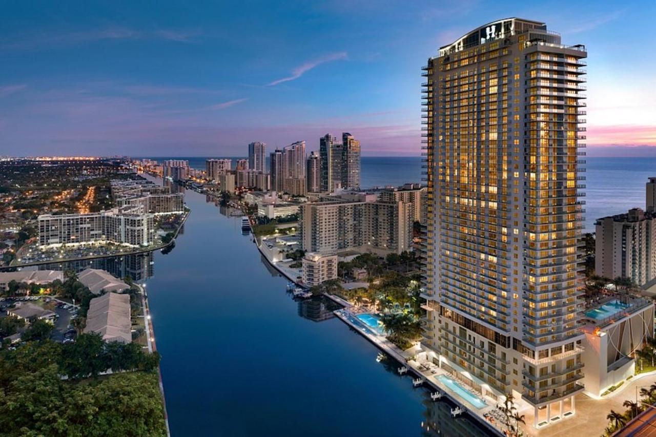 Hyde House - Luxury Waterfront 2Br 2Ba Apartment Suite With Direct Ocean View, Roof Top Pool, Resort Amenities 好莱坞 外观 照片