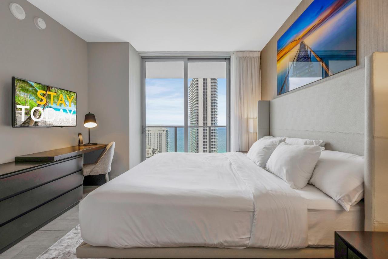 Hyde House - Luxury Waterfront 2Br 2Ba Apartment Suite With Direct Ocean View, Roof Top Pool, Resort Amenities 好莱坞 外观 照片