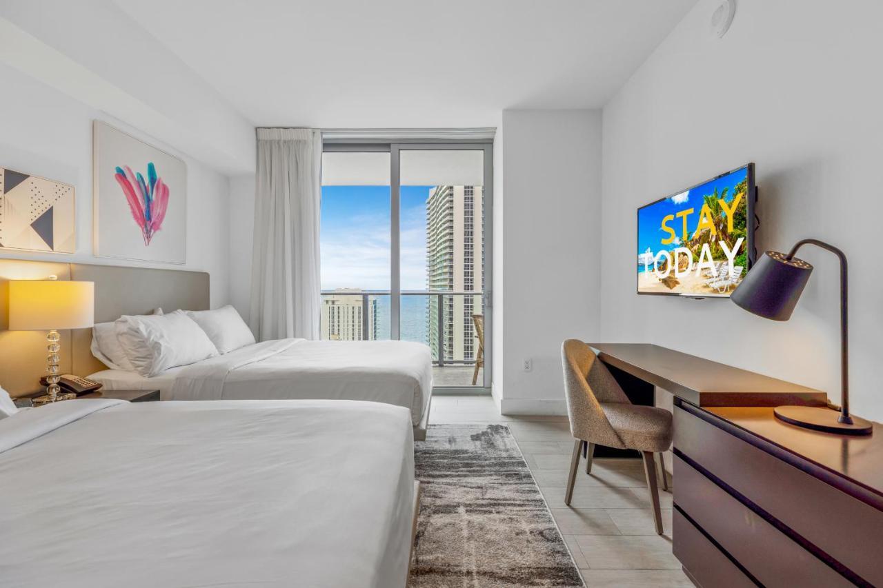 Hyde House - Luxury Waterfront 2Br 2Ba Apartment Suite With Direct Ocean View, Roof Top Pool, Resort Amenities 好莱坞 外观 照片